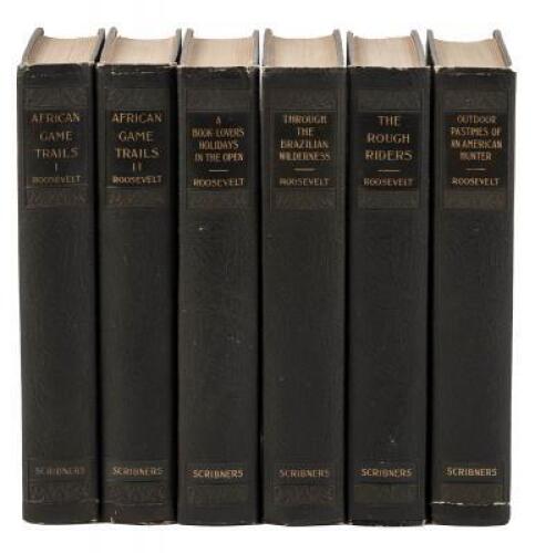 Five titles form The Works of Theodore Roosevelt