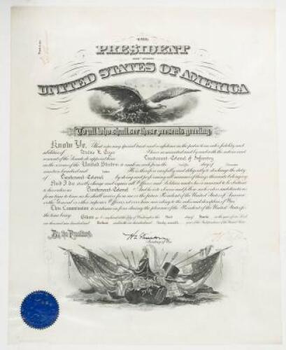 Military appointment signed by President Taft, with appointment letter signed by Major General Henry P. McCain, relative of the late Senator John McCain