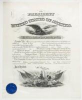 Military appointment signed by President Taft, with appointment letter signed by Major General Henry P. McCain, relative of the late Senator John McCain