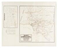 Map of Los Angeles County, Electric, Steam Railway Lines, and Mountain Guide and also portion of Orange County