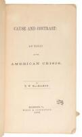 Cause and Contrast: An Essay on the American Crisis