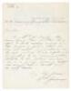 Letter from a prospective cowboy to the President of the Wyoming Stock Association, requesting that he be removed from the employment blacklist so he could get a job, with a letter from a judge attesting to the supplicant's good character