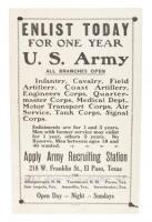 WWI "Enlist Today" broadside