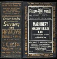 Crocker-Langley San Francisco Directory for the Year Ending October 1908