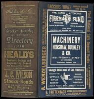 Crocker-Langley San Francisco Directory for the Year Ending September 1910