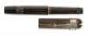 MONTBLANC: No. 4F Black Hard Rubber Safety Fountain Pen, Octagonal, Accommodation Clip - 2