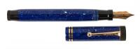 PARKER: Duofold Senior Fountain Pen, Lapis Blue, Flex Nib