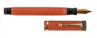 PARKER: Duofold Senior Fountain Pen, Red Permanite, Single Raised Band