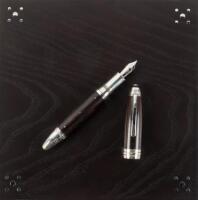 MONTBLANC: Masters for Meisterstuck L'Aubrac Precious Wood Fountain Pen with Folding Knife