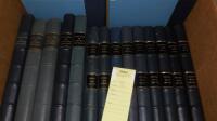 Collection of 22 volumes of the BCC Quarterly Newsletter (1946-1970) housed in 11 slipcases, plus 5 additional slipcases of "Book Club of California Miscellany"