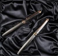 MONTBLANC: Meisterstück Solitaire 144 Barleycorn 1924 Anniversary Limited Edition Fountain Pen and Ballpoint Pair