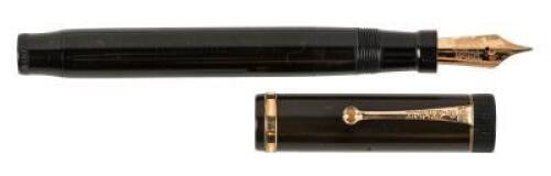PARKER: Duofold Special Fountain Pen, Black Hard Rubber, Canadian