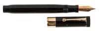 PARKER: Duofold Senior Fountain Pen, Black, Wide Gold-Filled Band