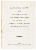 Carta pastoral que á continuacion de otra del Santisimo Padre el señor Pio VII. Dirige á sus diocesanos el arzobispo de México