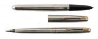 PARKER 51 Flighter Stainless Steel Fountain Pen and Propelling Pencil in Original Case