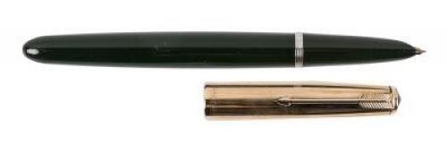 PARKER 51 Fountain Pen, 14K Rolled Gold Cap, Cordovan Brown