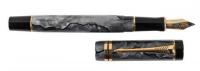 PARKER: Duofold Grey Marble Fountain Pen