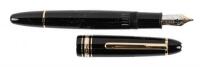 MONTBLANC: Meisterstück 146 LeGrand Black Resin Fountain Pen, Broad Left Oblique Nib