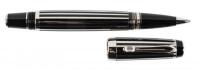 MONTBLANC: Boheme Platinum-Plated "Crystal" Stripe Rollerball Pen