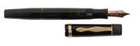 MONTBLANC: No. 134 Meisterstück Black Celluloid Piston-Filler Fountain Pen