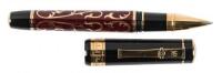 MICHEL PERCHIN: MP4 Red and Black Limited Edition Rollerball Pen, Vermeil Trim