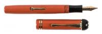 MONTBLANC: No. 20 Masterpiece Coral Red Lever-Filler Fountain Pen, Outstanding Condition