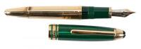 MONTBLANC: Meisterstück LeGrand Czar Nikolai I Malachite & Vermeil Fountain Pen, Large 146 Size