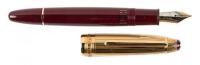 MONTBLANC: Meisterstück 146 LeGrande Burgundy and Vermeil Fountain Pen