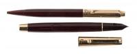 EVERSHARP: Fifth Avenue "64" 14K Gold Cap Fountain Pen and Propelling Pencil Set, Original Box