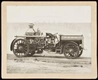 Vintage photograph of an early New York City fire engine