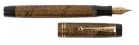 PARKER: Duofold Junior Fountain Pen, Brown and Black Herringbone, UK