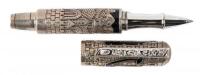 URSO: Mezuzah Sterling Silver and Blue Enamel Limited Edition Rollerball Pen