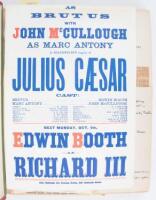 Scrapbook containing programs, advertisements, fliers, etc., for theatrical, dance, and musical performances in the United States