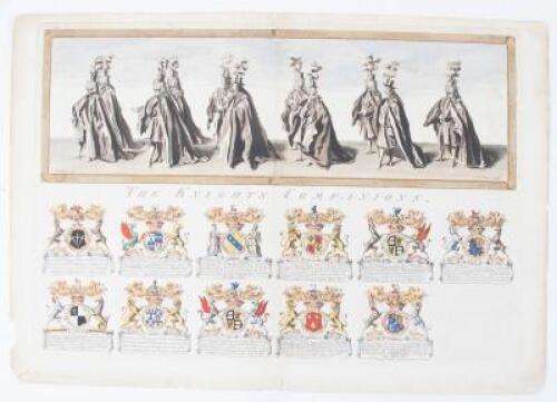 Engraved plate from The Procession and Ceremonies observed at the Time of the Installation of the Knights Companions of the most Honourable Military Order of the Bath