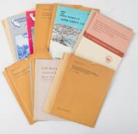 Eighteen booklets, papers, reports, maps, etc., on the geology of California