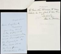 Autograph Letter, signed, from Bess Truman and several items relating to the Blair House