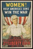 Women! Help America's Sons Win the War. Buy U.S. Government Bonds 2nd Liberty Loan of 1917