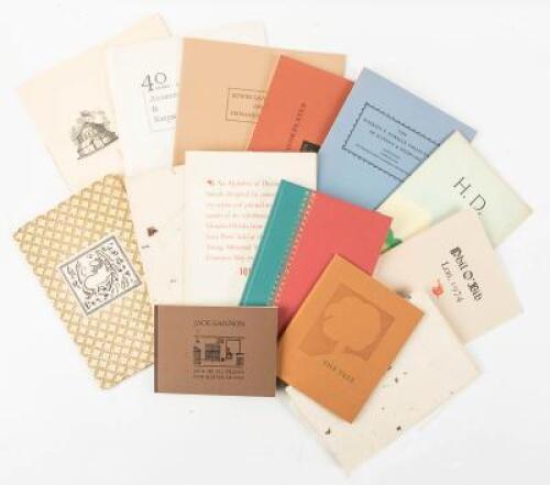 Sixteen volumes of fine press offerings from San Francisco