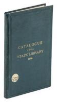 Catalogue of the Iowa State Library, 1872
