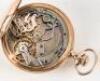 W. K. VANDERSLICE: 14K Yellow Gold Keyless Wind Open Face Chronograph Pocket Watch with Enamel Dial - 3