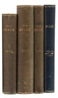 Four bound volumes of Stage: The Magazine of After Dark Entertainment from the 1930s