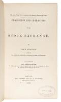 Chronicles and Characters of the Stock Exchange (with Defoe's Anatomy of Exchange Alley as an Appendix)