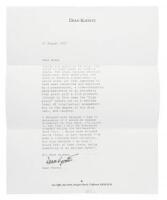 Typed Letter Signed By Dean Koontz