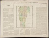 Carte Geographique, Statistique et Historique du Vermont