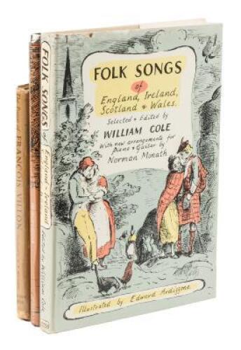 Three volumes illustrated by Edward Ardizzone related to folk music and poetry