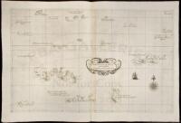 Isole nel Mare di Sur Scoperte nel 1617. La longitudine comincia da l'Isola di Pico d'Asores d'Asia. Carta XXII