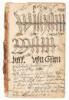 [1777-1780 German-Language Religious Manuscript owned by the Wheaton Family of New York City, mainly during the Revolutionary War Years].