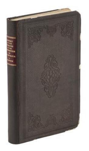 Report of the Debates in the Convention of California, on the Formation of the State Constitution, in September and October, 1849