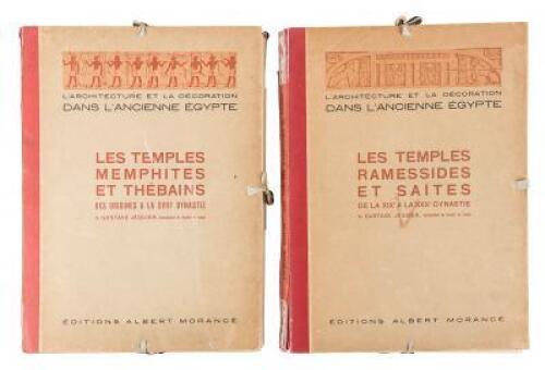 L'architecture et la Decoration dans L'Ancienne Egypte: Les Temples Memphites et Thebains des Origines a la XVIIIe Dynastie [and] Les Temples Ramessides et Saites de la XIXe Dynastie