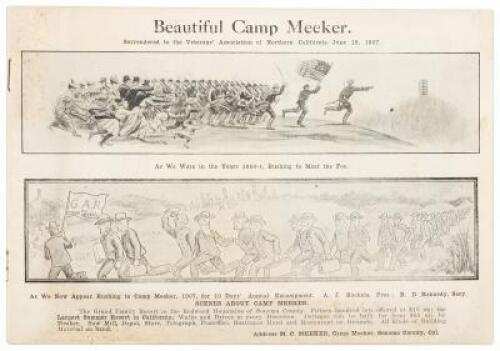 Beautiful Camp Meeker. Surrendered to the Veterans' Association of Northern California June 19, 1907